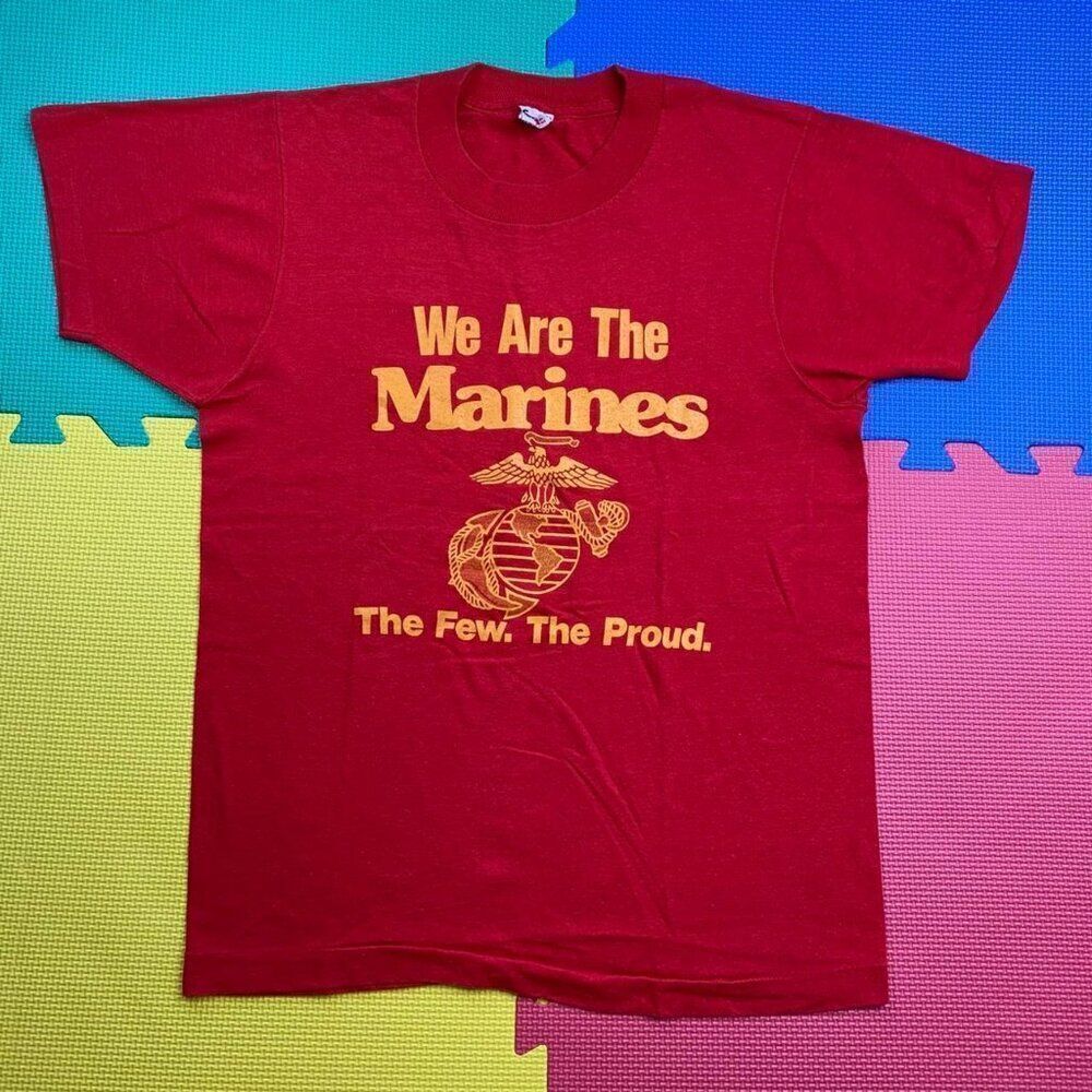 Vintage 80’s t-shirt single stitch We are the Marines Screen stars Adult Small